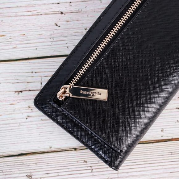 NWT Kate Spade Staci Slim Bifold Wallet in Black - Picture 5 of 7